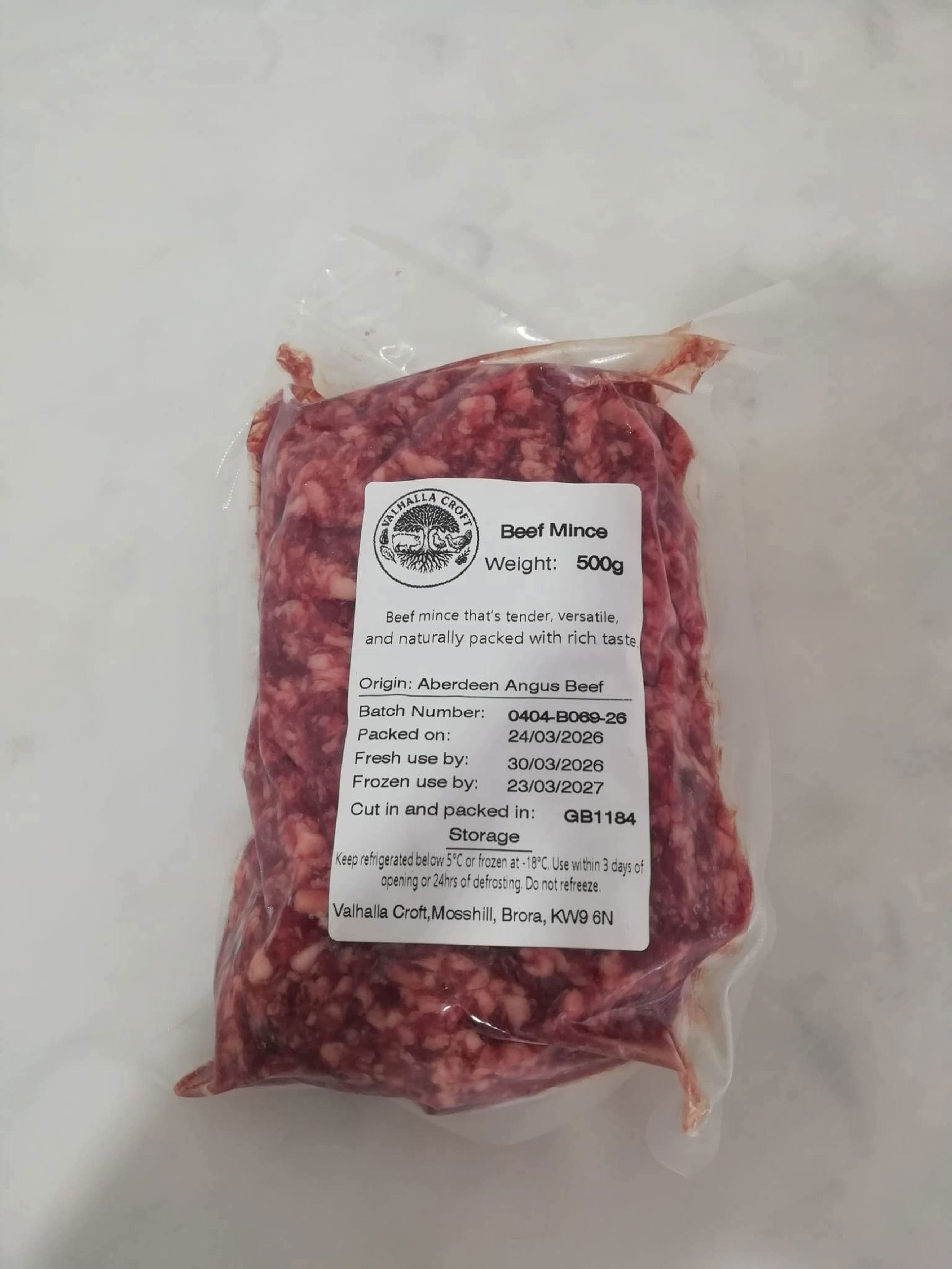 Beef Mince 500g